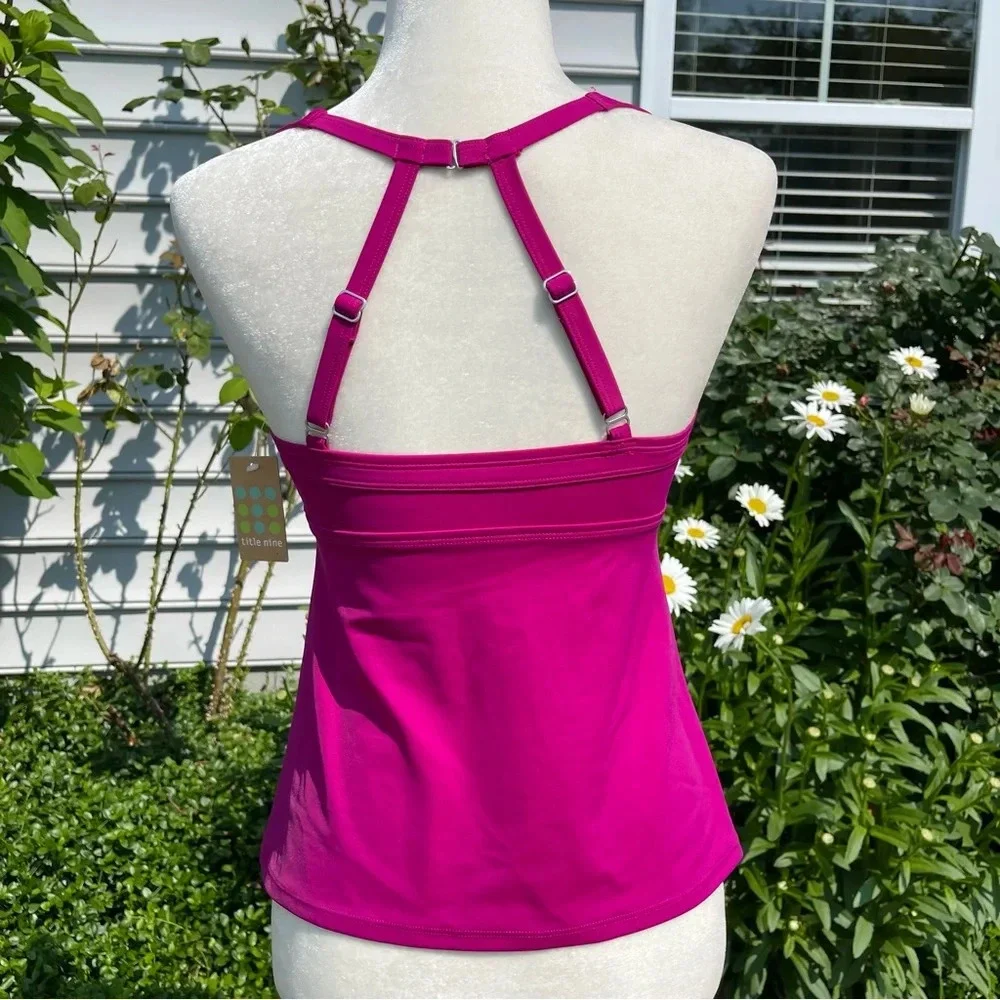NWT Title Nine Pele Tankini Top Loganberry Sz 32D